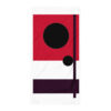 The Bauhaus Series (Red and Black Circles) Towel black red white 30x60 flat art concierge clothing jpg