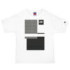 The Tartan Series (Glenn Plaid) Champion T-Shirt grey tartan white front art concierge clothing jpg
