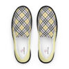 The Tartan Series (Light Mustard) Men’s Slip-on Canvas Shoes light mustard black front art concierge clothing jpg The Tartan Series (Light Mustard) Men’s Slip-on Canvas Shoes light mustard black front art concierge clothing jpg