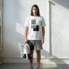 Giovanni The Art Series (Houndstooth) Minimalist Backpack champion t shirt swim trunks brown white front art concierge clothing jpg
