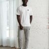 Javen Lofty Look A PLAIN CARBON GREY SET OF FLEECE SWEATPANTS champion t shirt canvas high tops carbon grey front art concierge clothing jpg