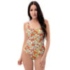 The Art Series (Red Garden) One-Piece Swimsuit red yellow front art concierge clothing jpg The Art Series (Red Garden) One-Piece Swimsuit red yellow front art concierge clothing jpg