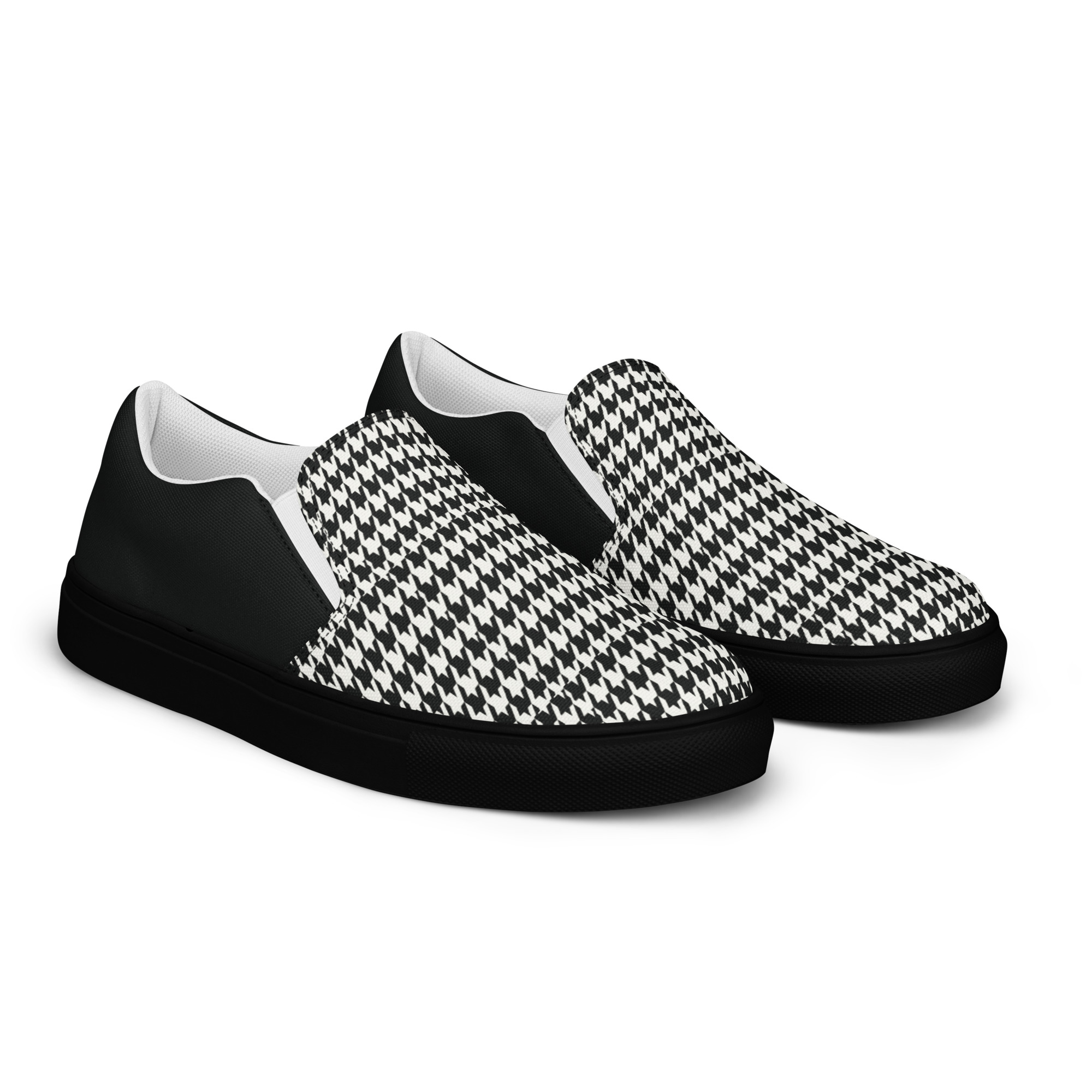 mens slip on canvas shoes black right front 69d328f2de927 jpg