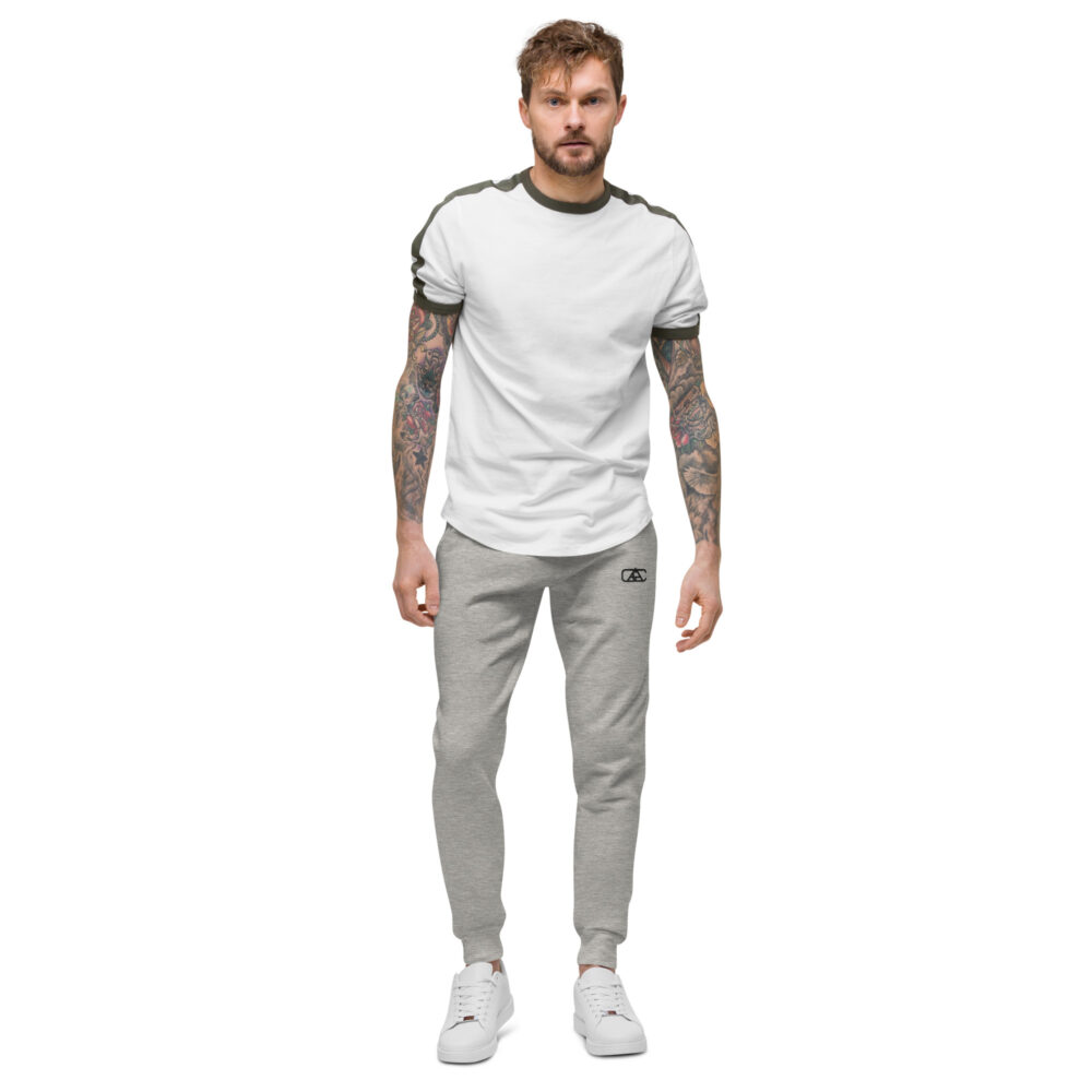 A PLAIN CARBON GREY SET OF FLEECE SWEATPANTS carbon grey front art concierge clothing jpg