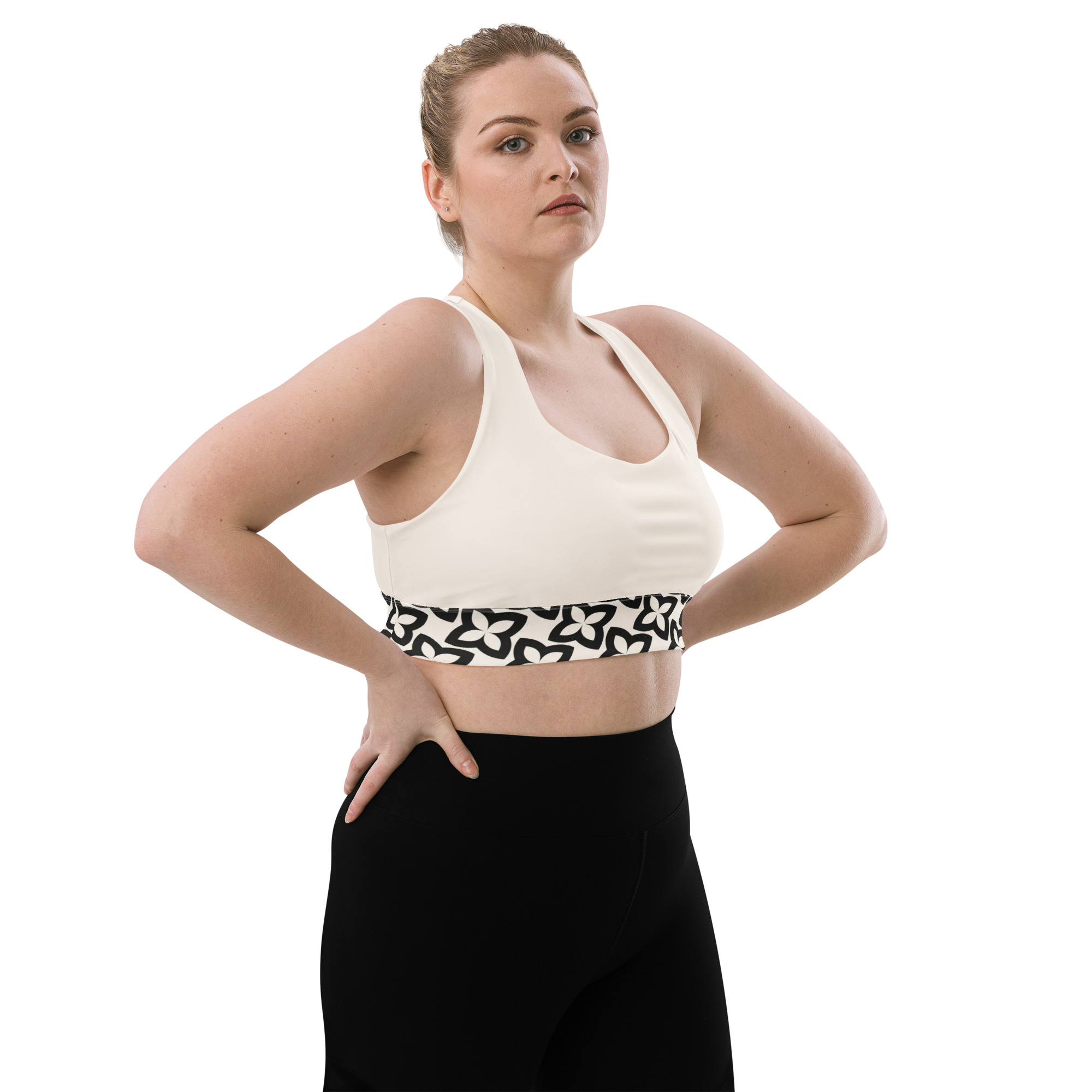 all over print recycled longline sports bra white right front 69f6a1cab1713 jpg