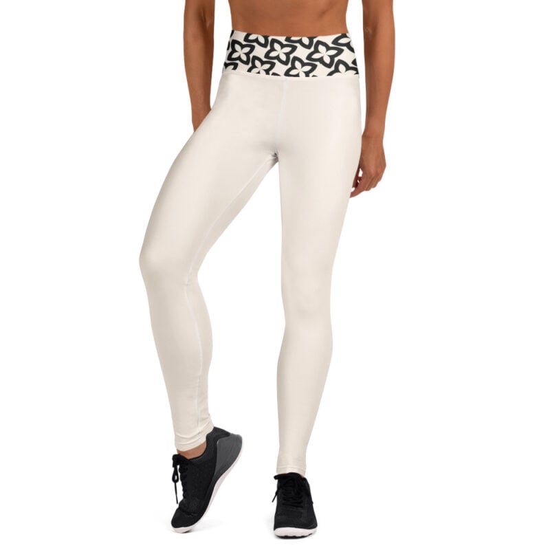 The Art Series (Four Points) Yoga Leggings pink black front art concierge clothing jpg