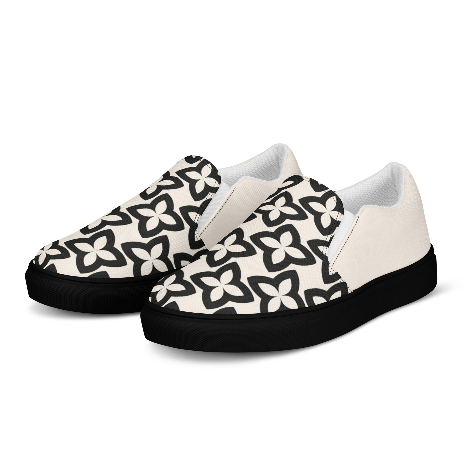 mens slip on canvas shoes black left front 69f69f3da27bf jpg