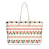 The Art Series (Mexican Triangles) Weekender Bag 24x13 multi-colored triangles white front art concierge clothing jpg The Art Series (Mexican Triangles) Weekender Bag 24x13 multi-colored triangles white front art concierge clothing jpg