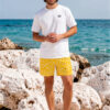 Jordan Limestone Rocks The Art Series (Ode to Matisse in Yellow) Swim Trunks canvas deck shoes champion t shirt yellow white front art concierge clothing Jordan Limestone Rocks The Art Series (Ode to Matisse in Yellow) Swim Trunks canvas deck shoes champion t shirt yellow white front art concierge clothing