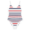 The Stripes Series (Classic Red and Blue) One-Piece Swimsuit multi-colored white front art concierge clothing jpg The Stripes Series (Classic Red and Blue) One-Piece Swimsuit multi-colored white front art concierge clothing jpg