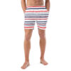 The Stripes Series (Classic Red and Blue) Swim Trunks red blue white front art concierge clothing jpg