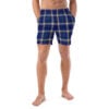 The Tartan Series (Yellow and Blue) Swim Trunks blue yellow front art concierge clothing jpg