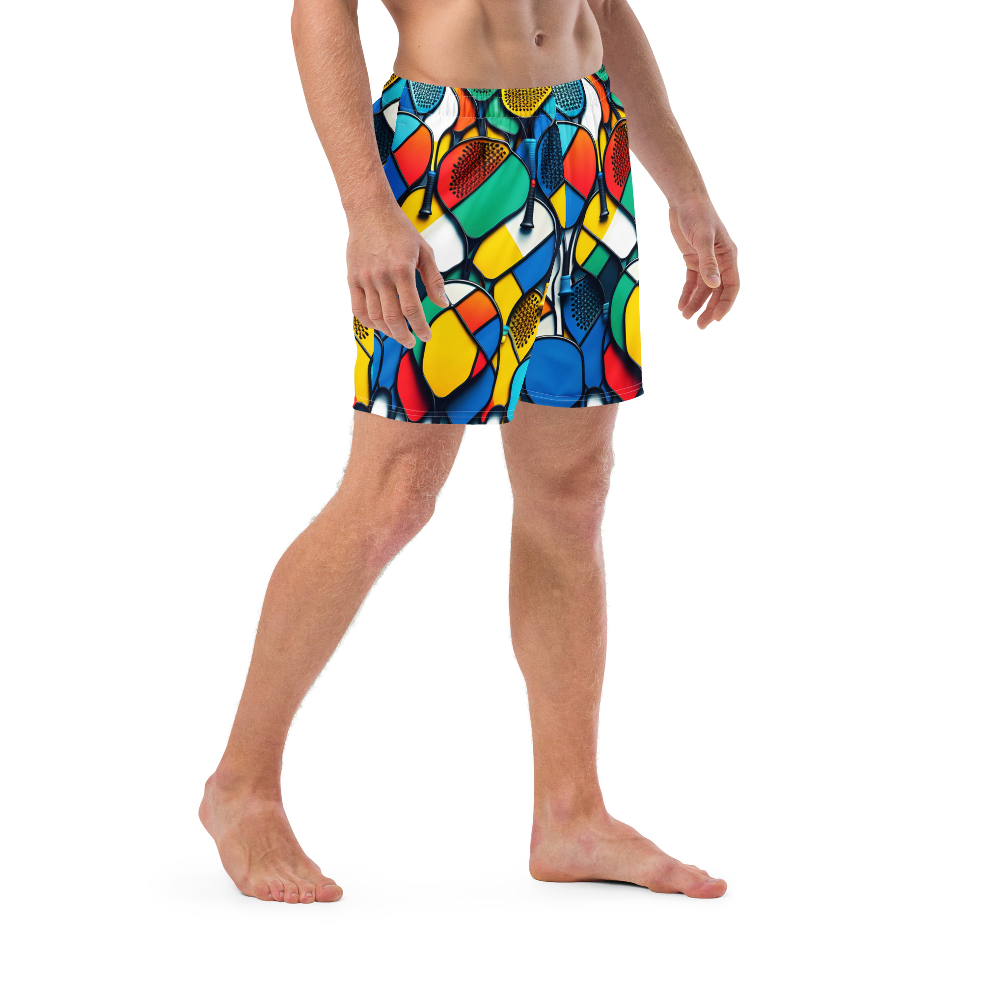 all over print recycled swim trunks white right front 6a3762b8670c4 jpg