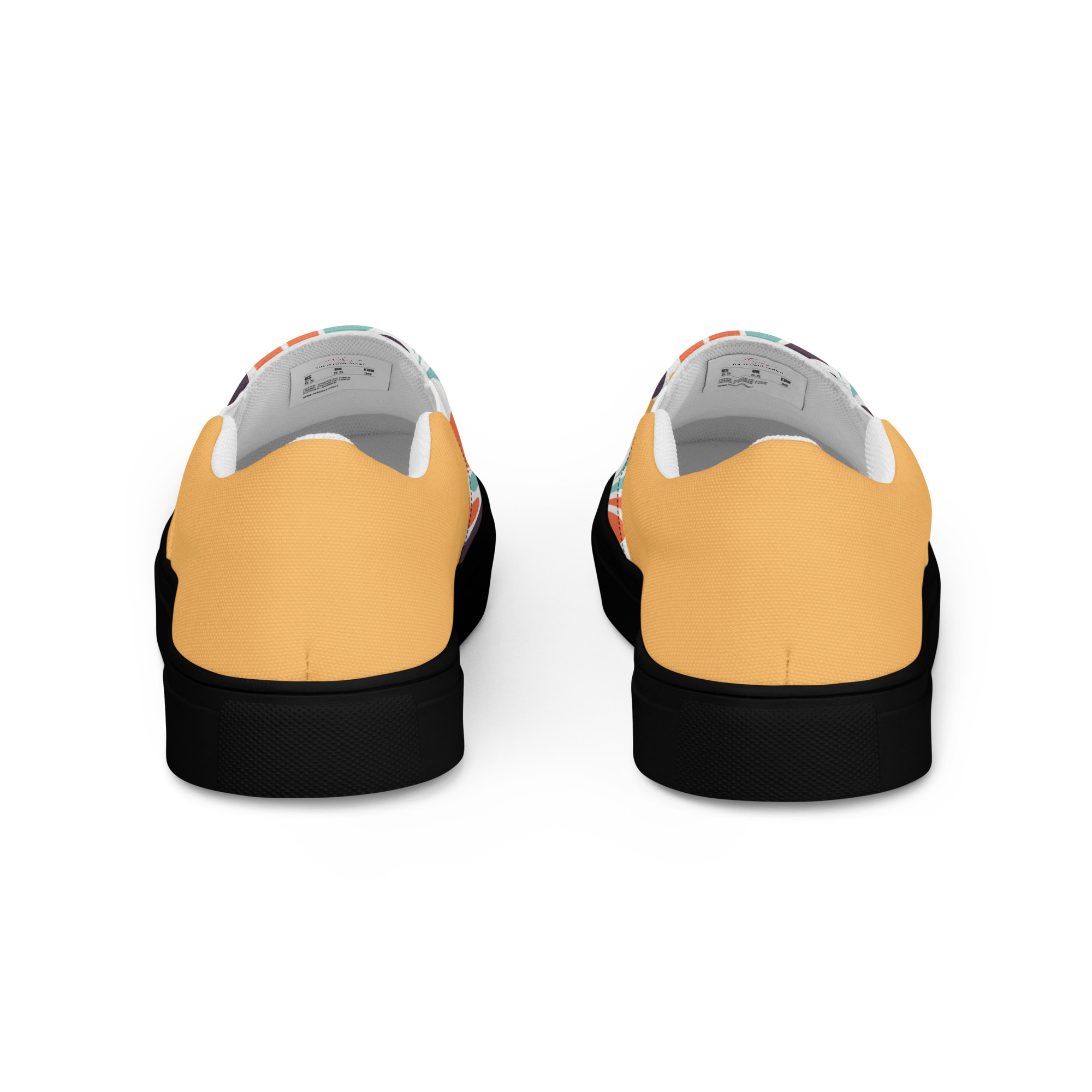 mens slip on canvas shoes black back 6a387efd982b9 jpg