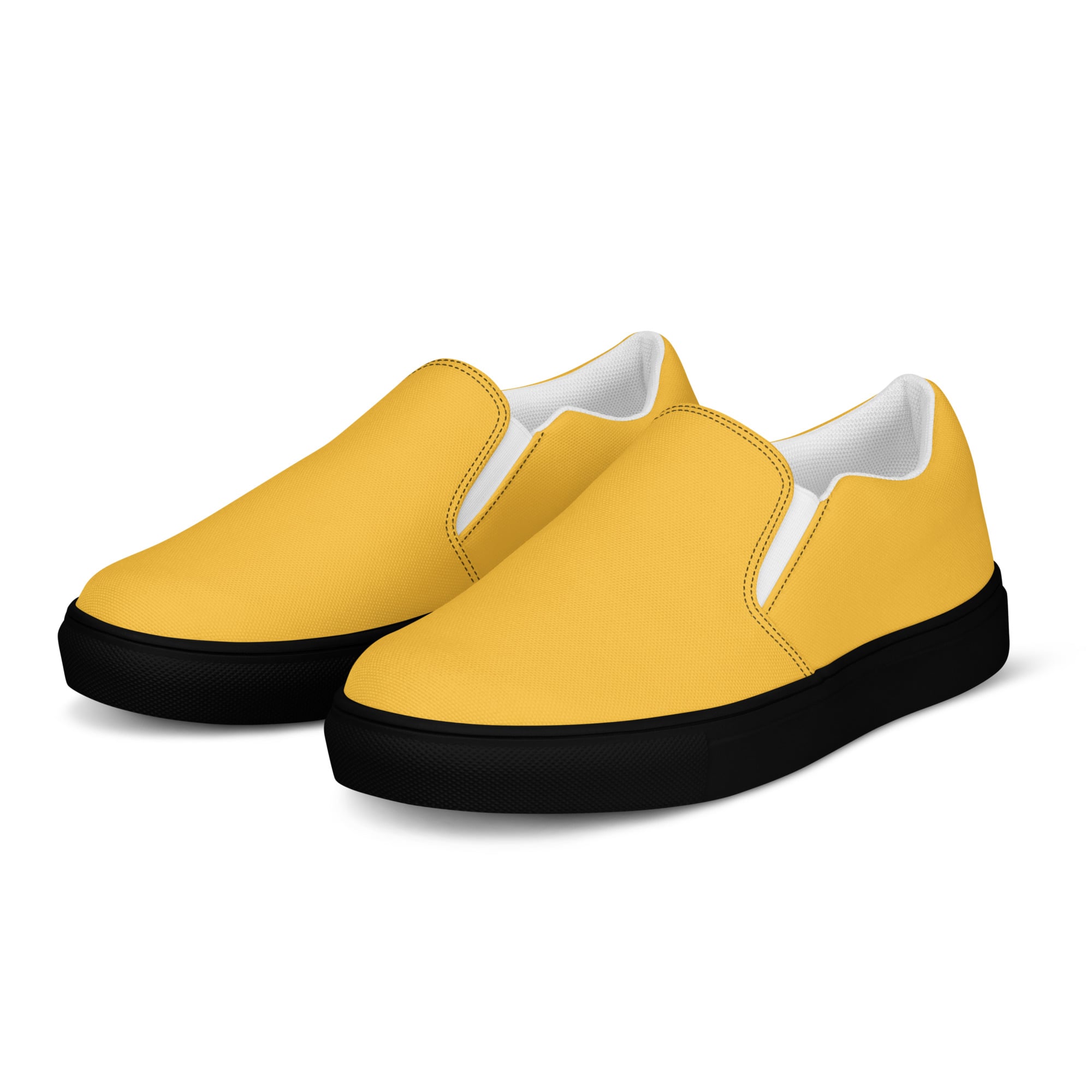 mens slip on canvas shoes black left front 6a2e05efeaab4 jpg