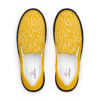 The Art Series (Ode to Matisse in Yellow) Women’s Slip-on Canvas Shoes yellow black front art concierge clothing jpg