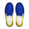 The Art Series (Ode to Saint Laurent) 2 Women’s Slip-on Canvas Shoes blue yellow black front art concierge clothing jpg The Art Series (Ode to Saint Laurent) 2 Women’s Slip-on Canvas Shoes blue yellow black front art concierge clothing jpg