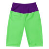 The Bauhaus Series (Royal Purple and Friends) biker shorts royal purple lime front art concierge clothing jpg