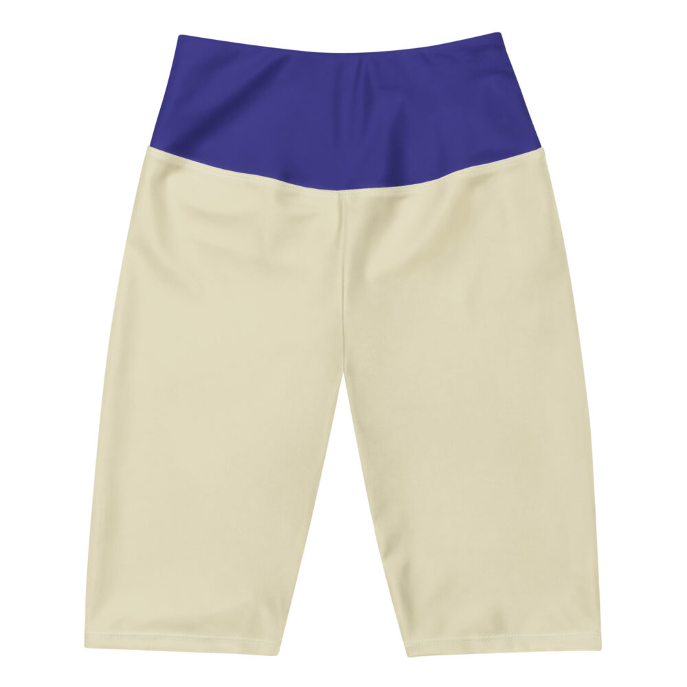 The Bauhaus Series (Cobalt and Friends) Biker Shorts Cobalt Sand front art concierge clothing jpg