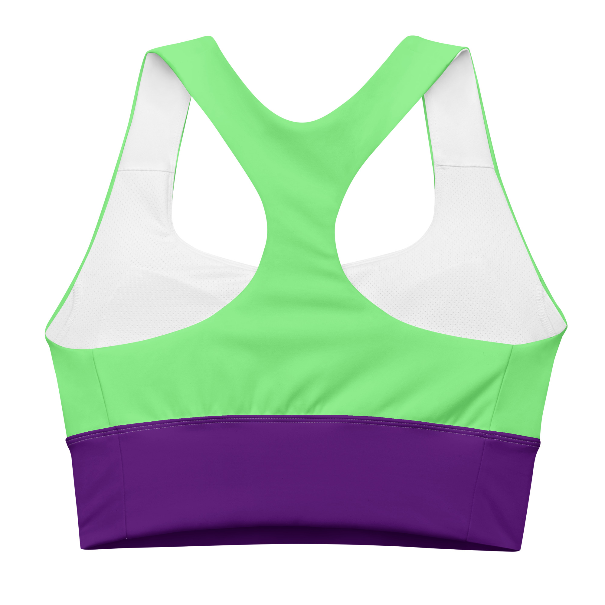 all over print recycled longline sports bra white back 6a94b69a47e64 jpg