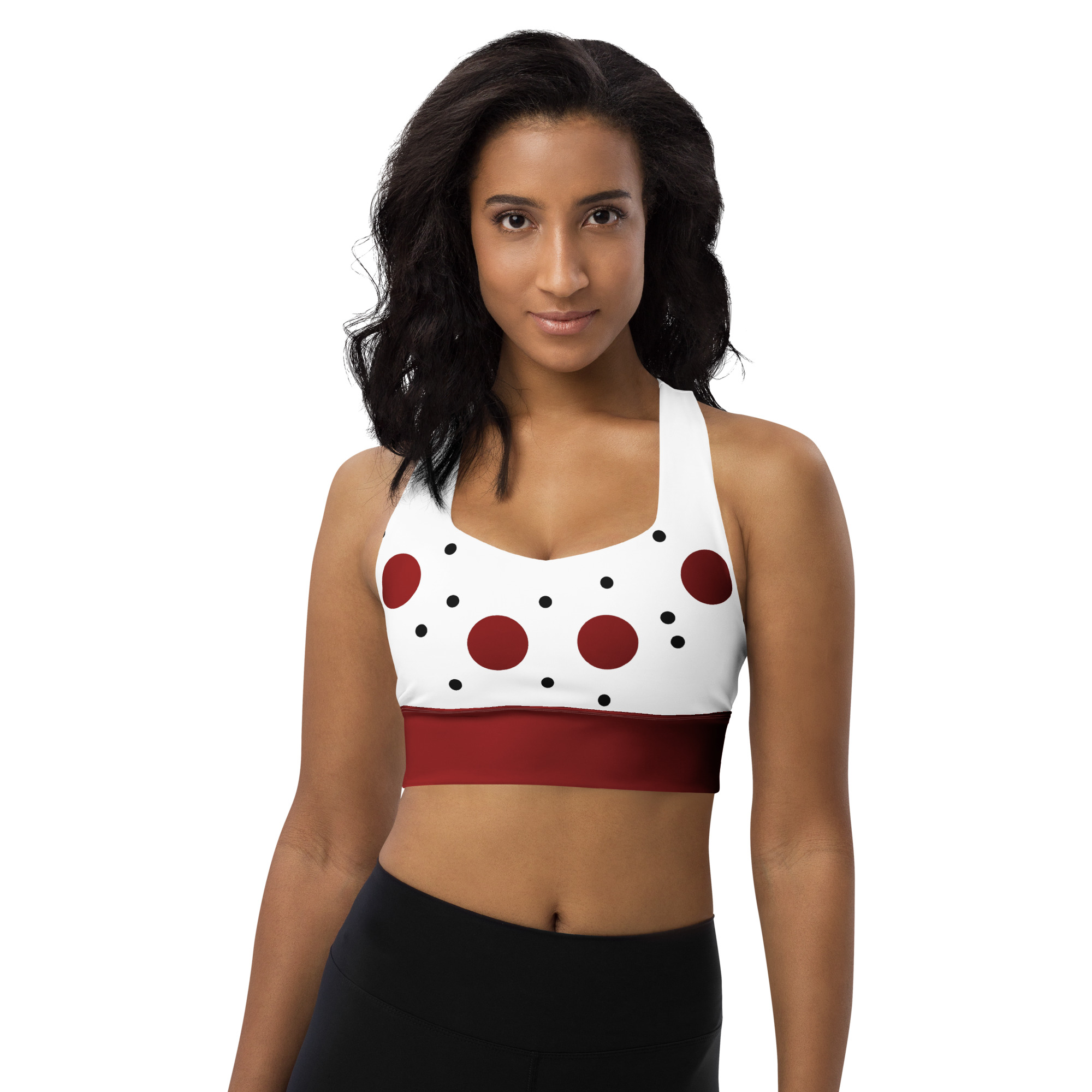 all over print recycled longline sports bra white front 6a936c6cd04bd jpg