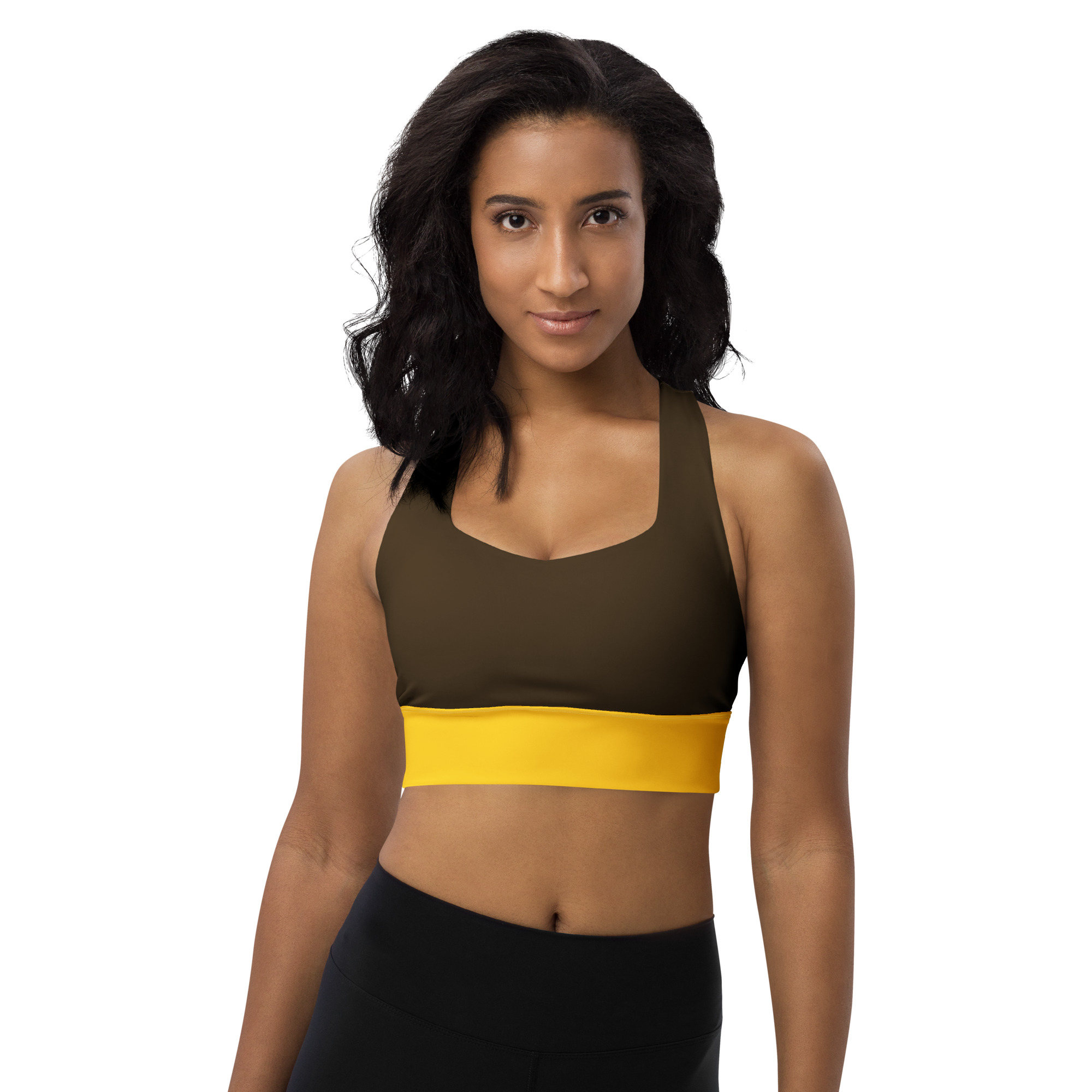 all over print recycled longline sports bra white front 6a94962edc133 jpg