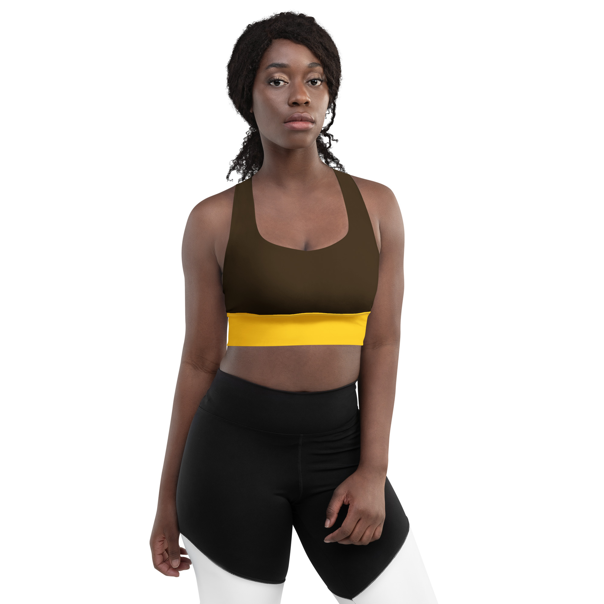 all over print recycled longline sports bra white front 6a94962edc175 jpg