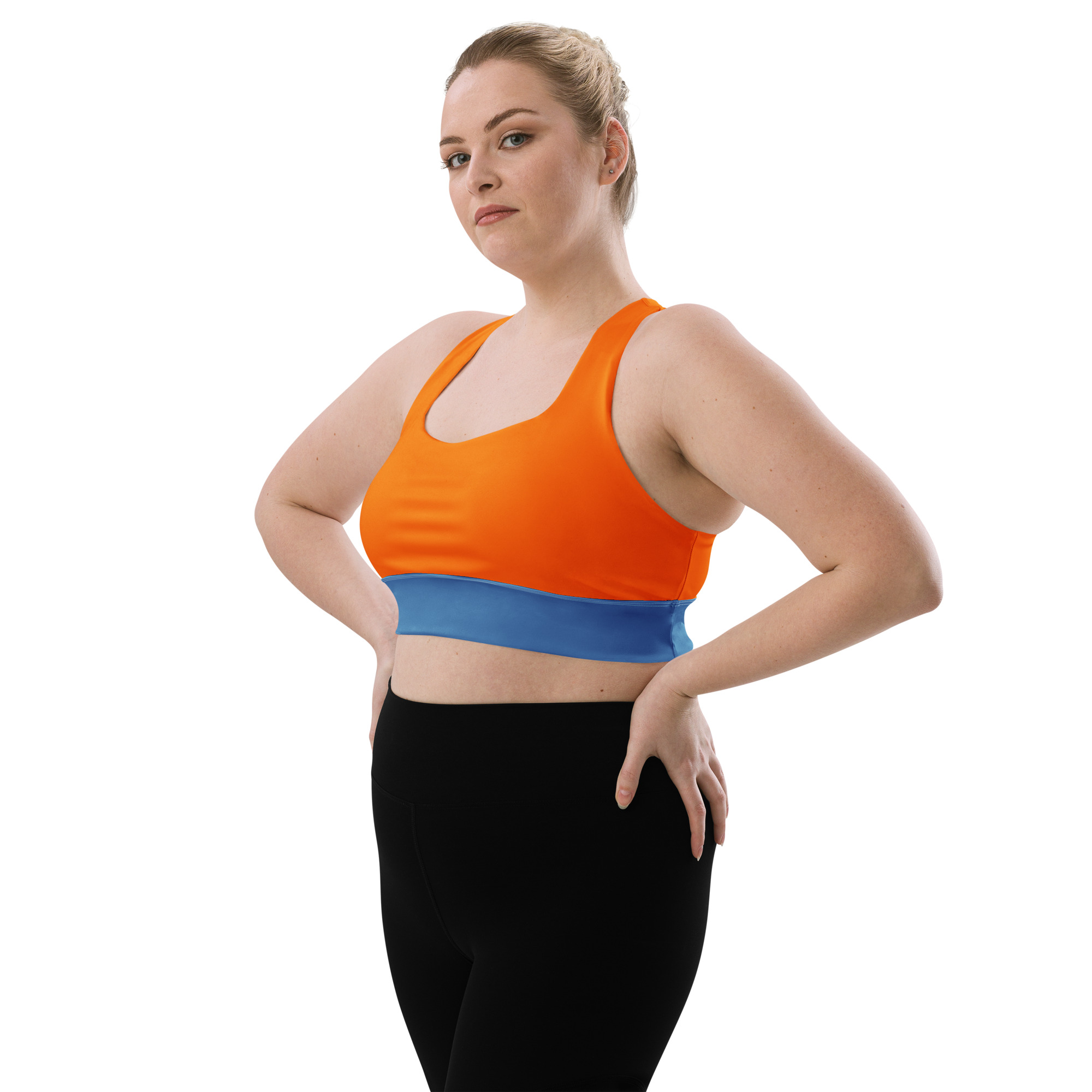 all over print recycled longline sports bra white left front 6a939e5326f4d jpg