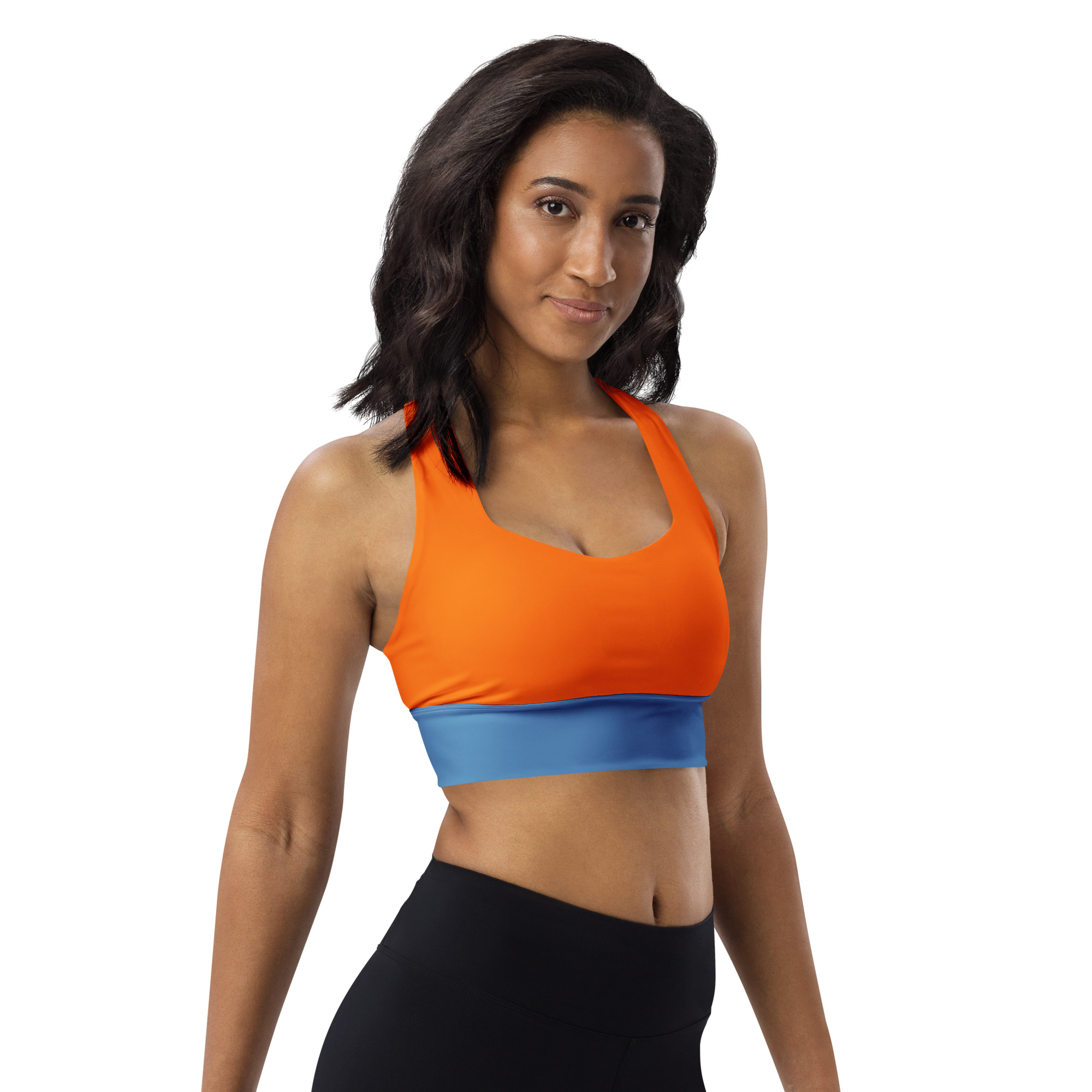 all over print recycled longline sports bra white right front 6a939e5326f0f jpg