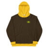 The Bauhaus Series (Chocolate and Friends) Hoodie chocolate mustard yellow front art concierge clothing jpg