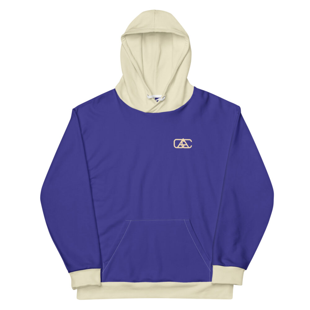 The Bauhaus Series (Cobalt and Friends) hoodie cobalt sand white front art concierge clothing jpg