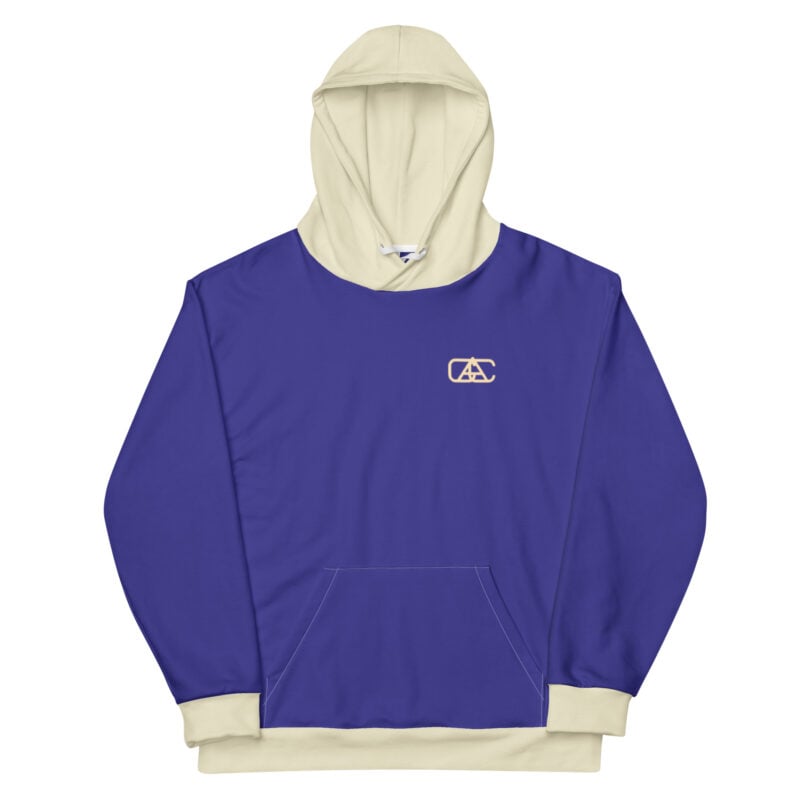 The Bauhaus Series (Cobalt and Friends) hoodie cobalt sand white front art concierge clothing jpg