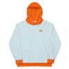 The Bauhaus Series (Ice Blue and Friends) Hoodie ice blue persimmon white front art concierge clothing jpg