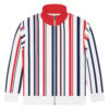 The Stripes Series (Classic Red and Black) Track Jacket red blue white front art concierge clothing jpg