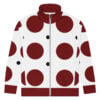 The Bauhaus Series (Red and Black Pocka Dots) Track Jacket red black white front art concierge clothing jpg