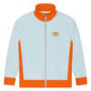 The Bauhaus Series (Ice Blue and Friends) track jacket ice blue persimmon front art concierge clothing JPG