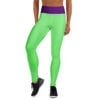 The Bauhaus Series (Royal Purple and Friends) Yoga Leggings royal purple lime green front art concierge clothing jpg