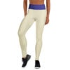 The Bauhaus Series (Cobalt and Friends) Yoga Leggings Cobalt Sand front art concierge clothing jpg