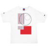 The Stripes Series (Classic Red and Blue) Champion T-Shirt red blue white front art concierge clothing jpg