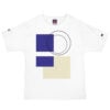 The Bauhaus Series (Cobalt and Friends) Champion T-Shirt cobalt sand black white front art concierge clothing jpg The Bauhaus Series (Cobalt and Friends) Champion T-Shirt cobalt sand black white front art concierge clothing jpg