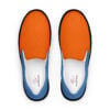 The Bauhaus Series (Persimmon and Friends) Men’s Slip-on Canvas Shoes persimmon blue black front art concierge clothing jpg