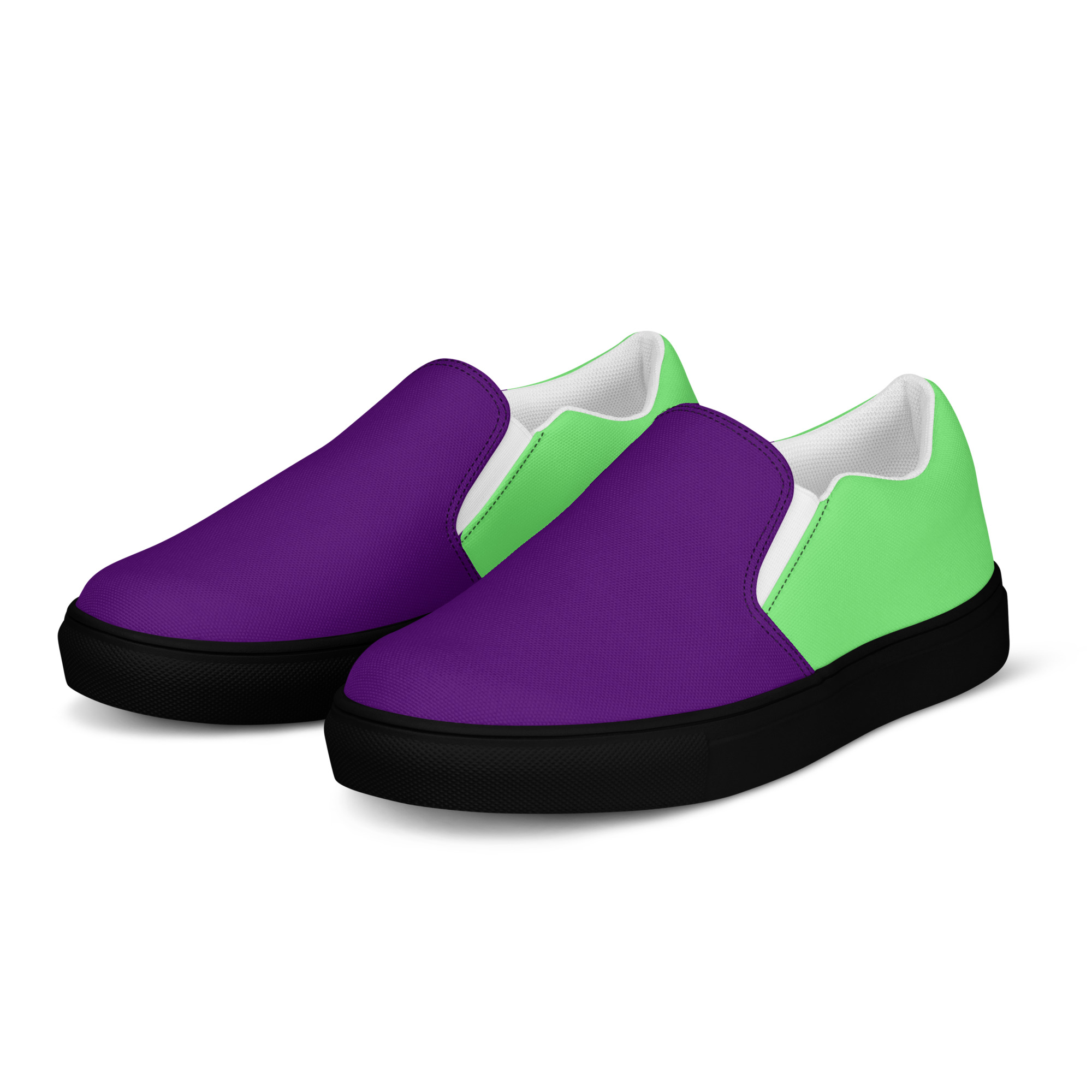 mens slip on canvas shoes black left front 6a94bf94bd001 jpg