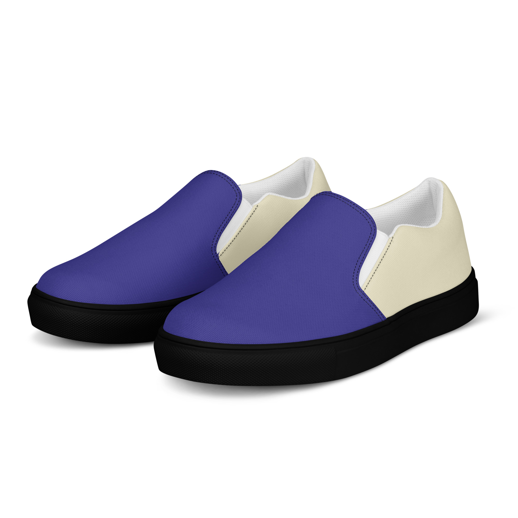 mens slip on canvas shoes black left front 6a94de2aa90a7 jpg