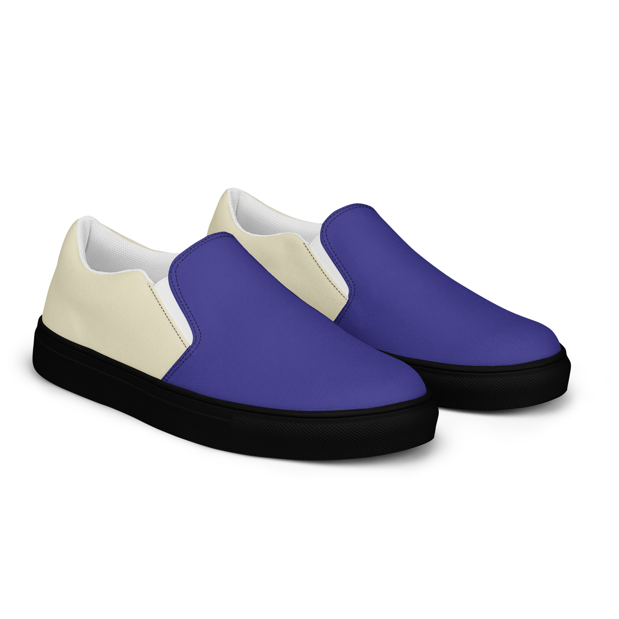 mens slip on canvas shoes black right front 6a94de2aa9129 jpg