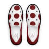 The Bauhaus Series (Red and Black Pocka Dots) Women’s Deck Shoes red white black front art concierge clothing jpg