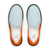 The Bauhaus Series (Ice Blue and Friends) womens slip on canvas shoes ice blue persimmon black front art concierge clothing jpg