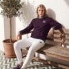 Bodhi The Bauhaus Series (Plum and Grey) Hoodie Fleece Joggers Canvas Deck Shoes plum grey white front art concierge clothing jpg