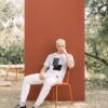Booker The Bauhaus Series (Black Circles) Champion T shirt Fleece Joggers Canvas Deck shoes black white front art concierge clothing JPG