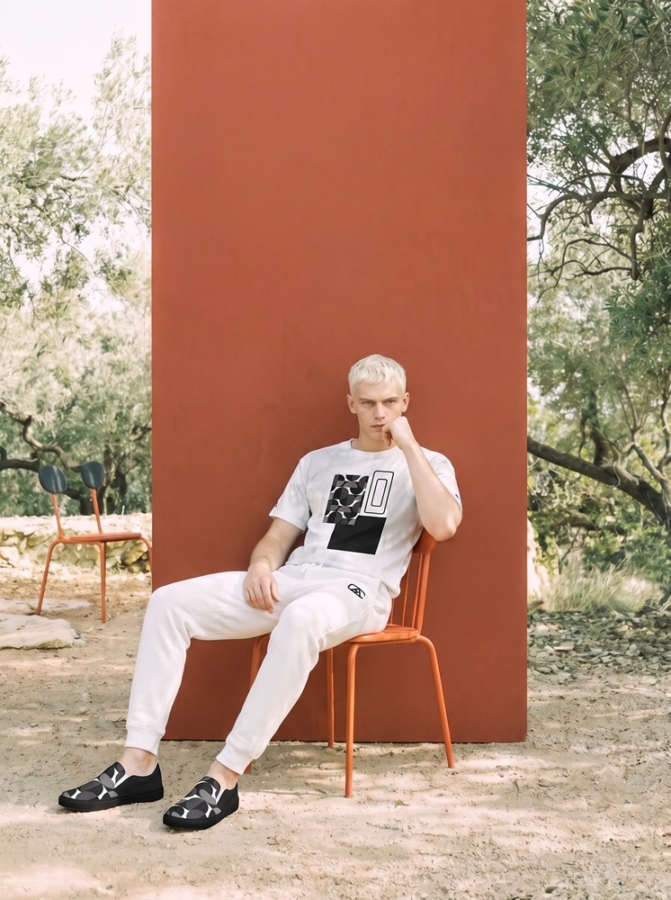 Booker The Bauhaus Series (Black Circles) Champion T shirt Fleece Joggers Canvas Deck shoes black white front art concierge clothing JPG