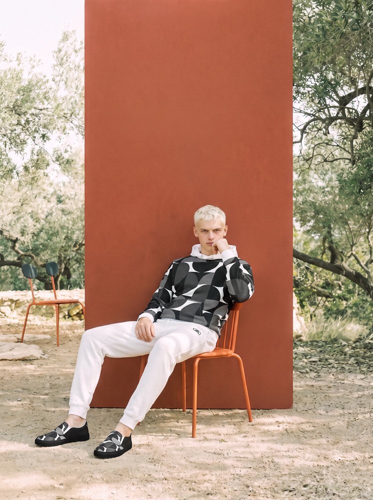 Booker The Bauhaus Series (Black Circles) Hoodie Fleece Joggers Canvas Deck shoes black white front art concierge clothing JPG